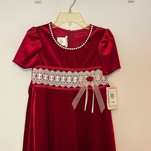 Bonnie Jean girls size 7 Christmas dress